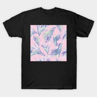 Succulent Pattern Pink- watercolor T-Shirt
